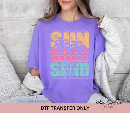 Sun Salt Sand DTF Transfer