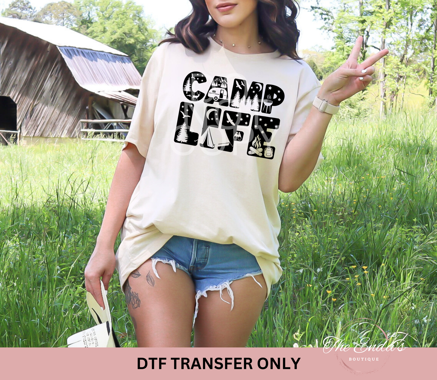 Camp Life DTF Transfer