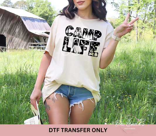 Camp Life DTF Transfer