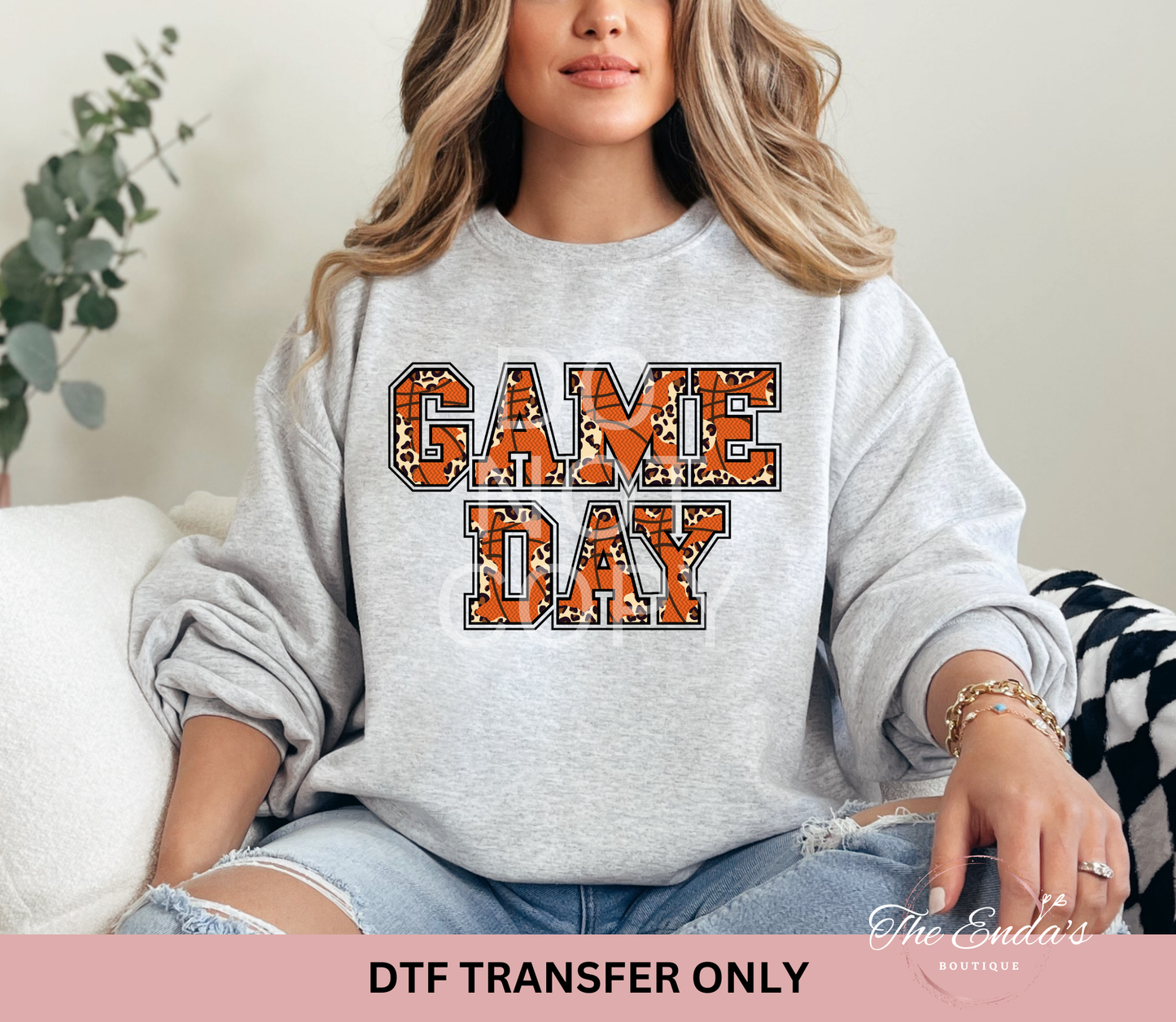 Basketball Leopard Game Day DTF Transfer