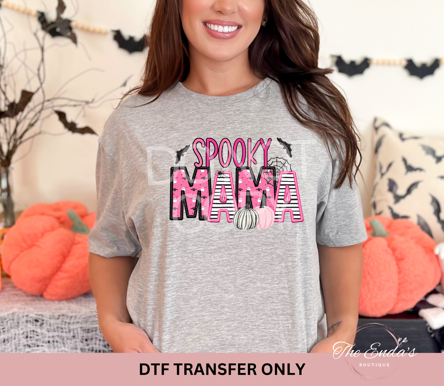 Pink Spooky Mama DTF Transfer
