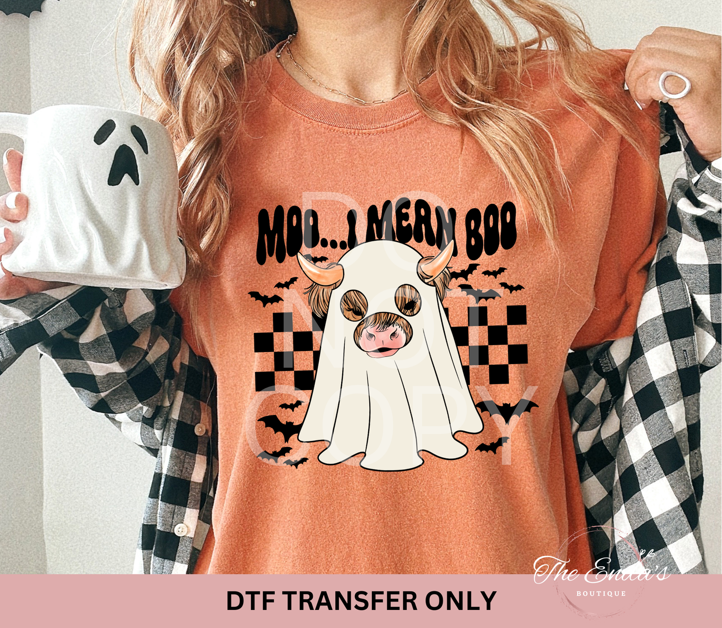Moo...I Mean Boo DTF Transfer