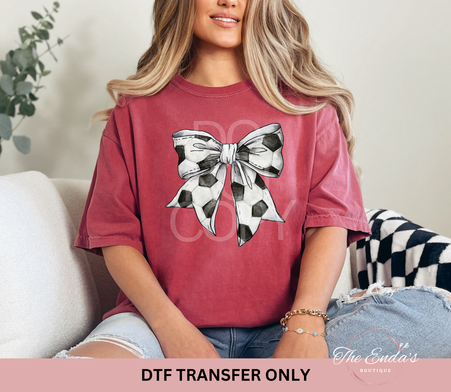 Soccer Coquette DTF Transfer