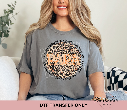 Para Words DTF Transfer