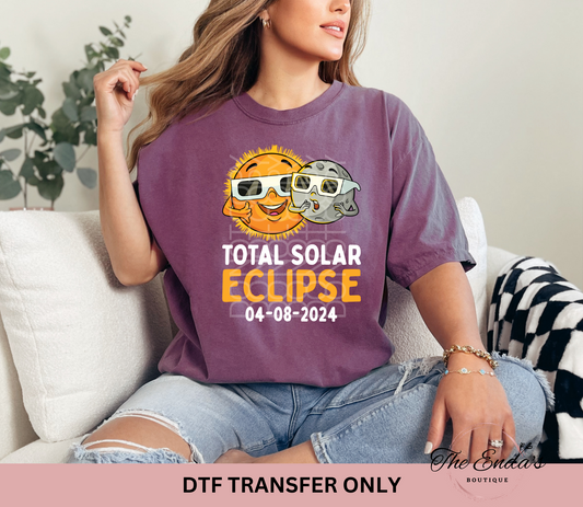 Total Solar Eclipse DTF Transfer