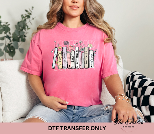 T. Swift Books DTF Transfer