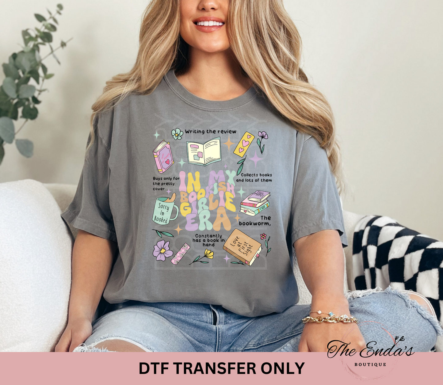 In My Bookish Girlie Era DTF Transfer