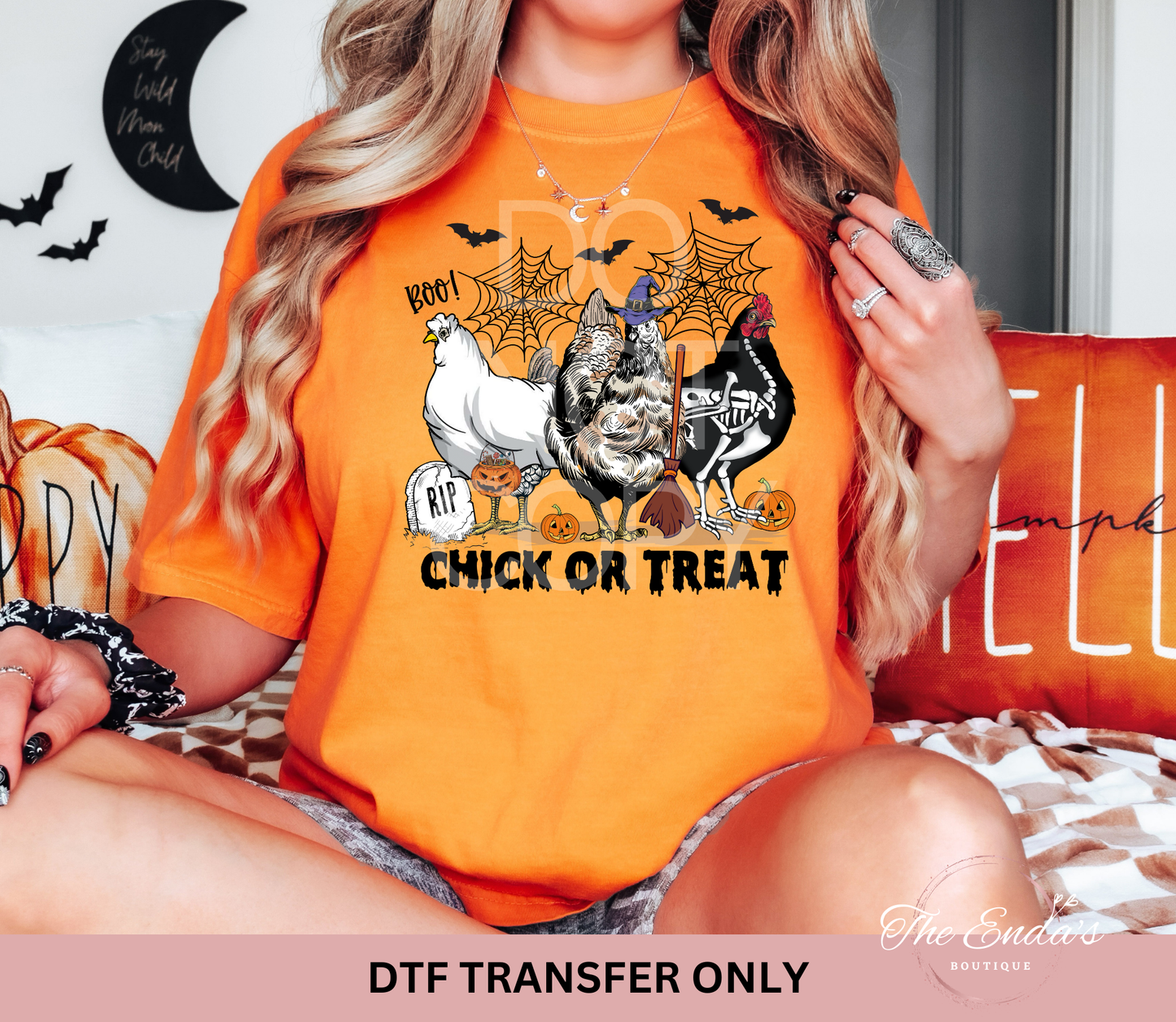 Chick Or Treat DTF Transfer