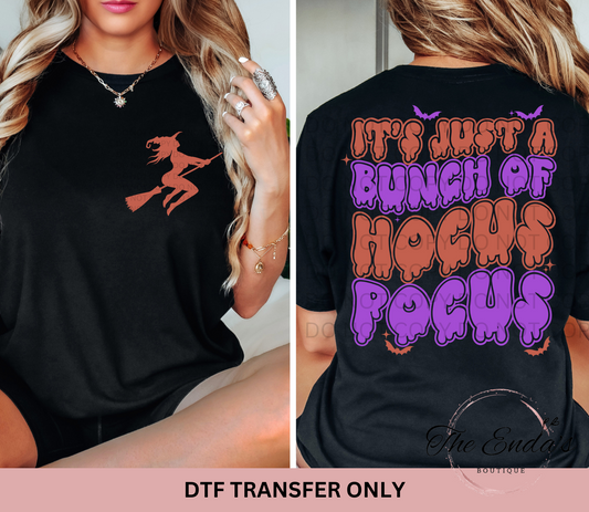 It's Just A Bunch Of...(FRONT/BACK SET) Full Color DTF Transfer