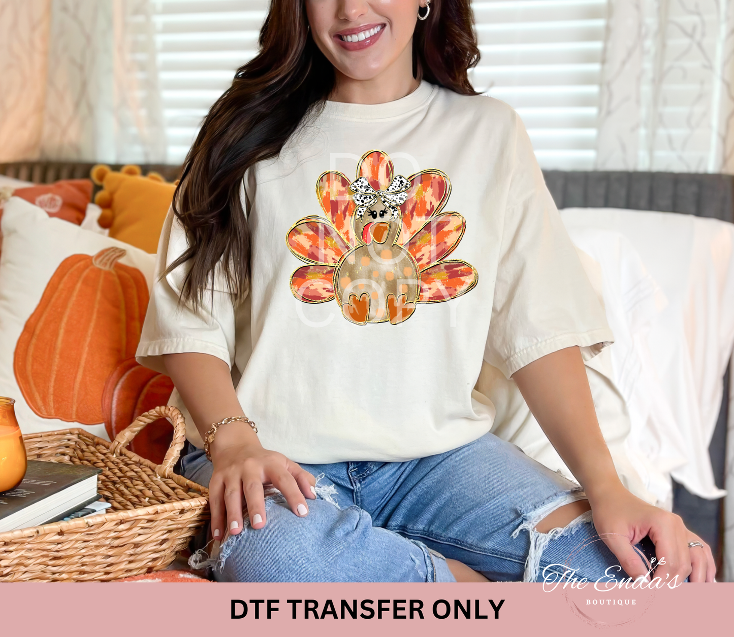 Brushstroke Turkey DTF Transfer