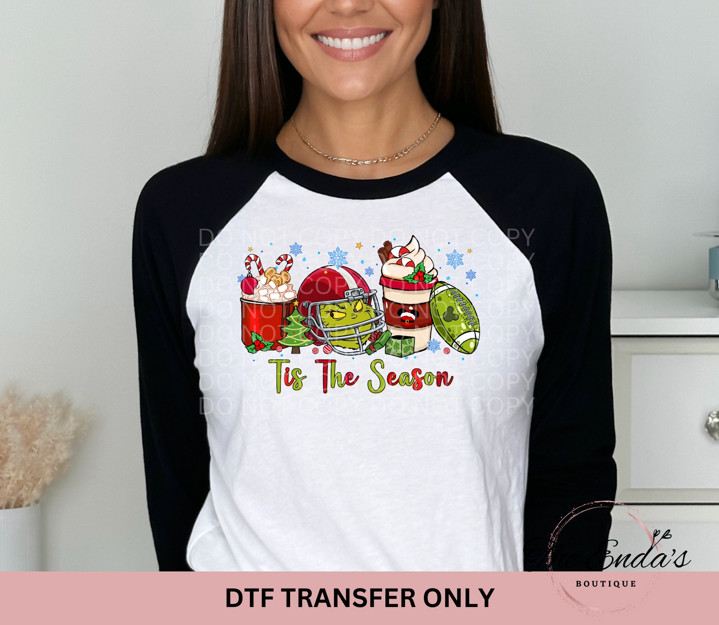Grinch Tis The Season DTF Transfer