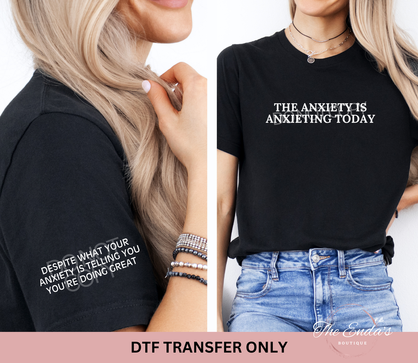 The Anxiety Is Anxieting Today (COMBO SET) DTF Transfer