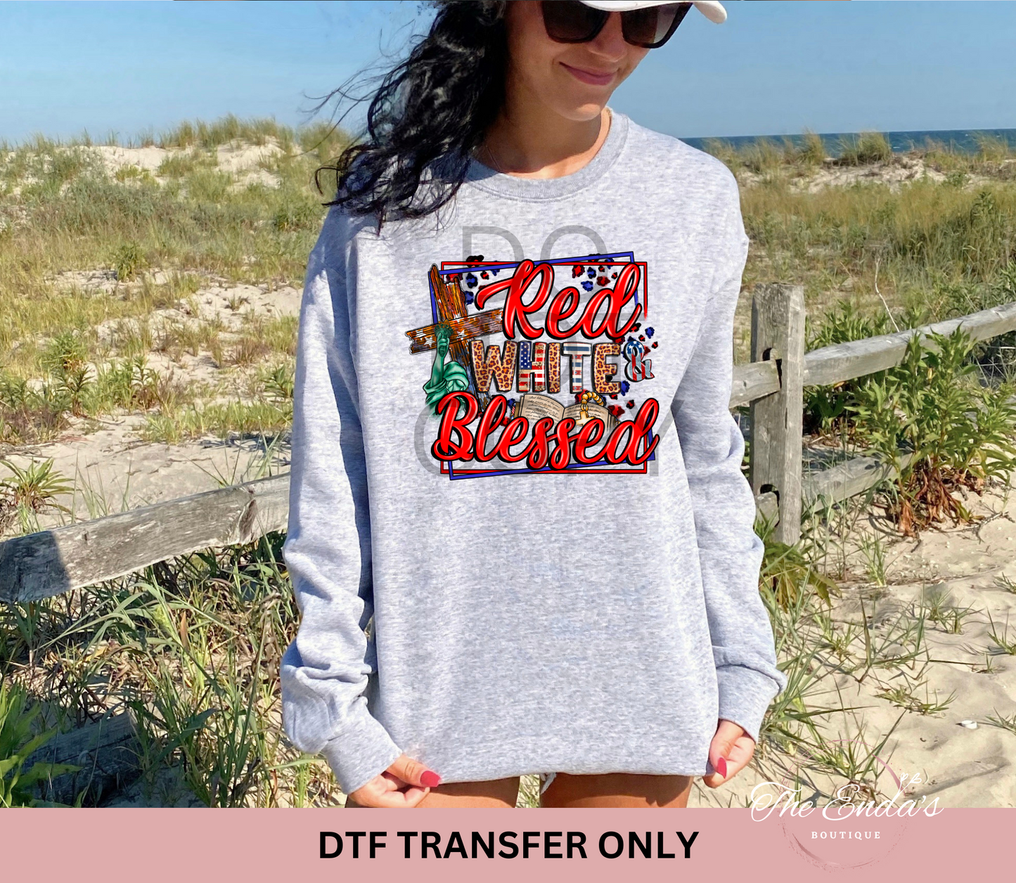 Red White & Blessed DTF Transfer