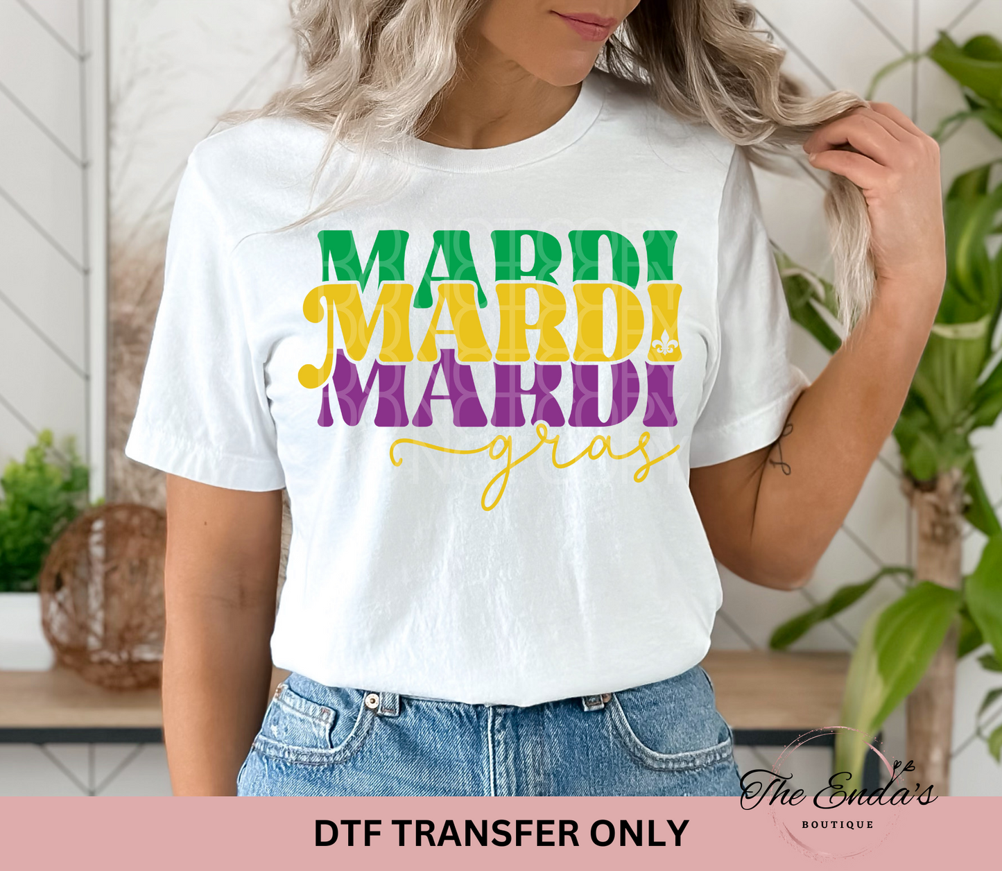 Mardi Gras DTF Transfer