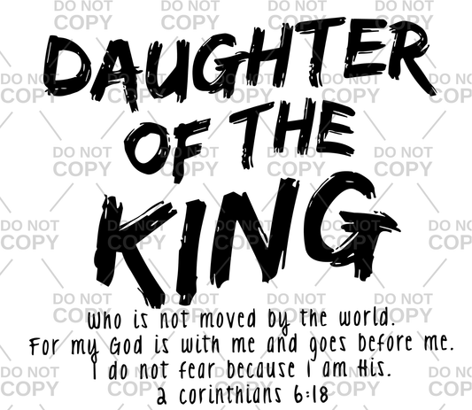 Daughter Of The King DTF Transfer