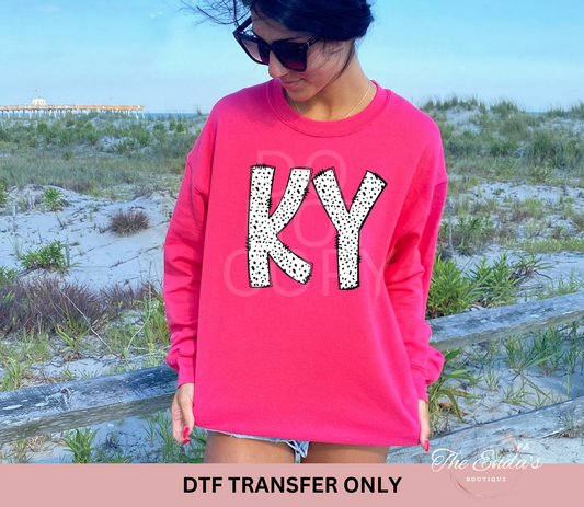 KY Dalmatian DTF Transfer