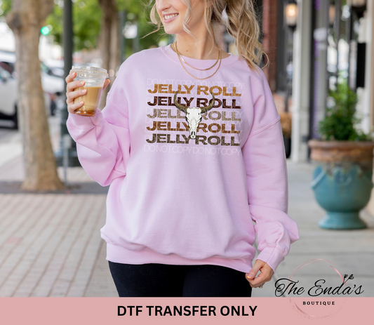 Stacked Jelly Roll DTF Transfer