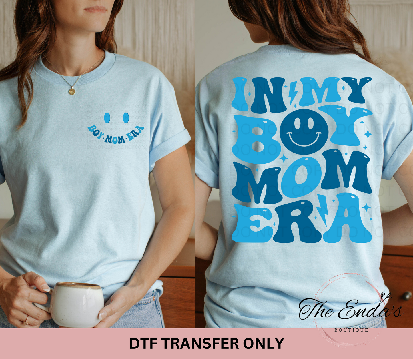 In My Boy Mom Era (FRONT/BACK SET) DTF Transfer