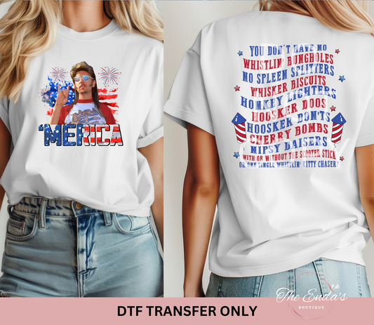 'Merica (FULL FRONT/BACK SET) DTF Transfer