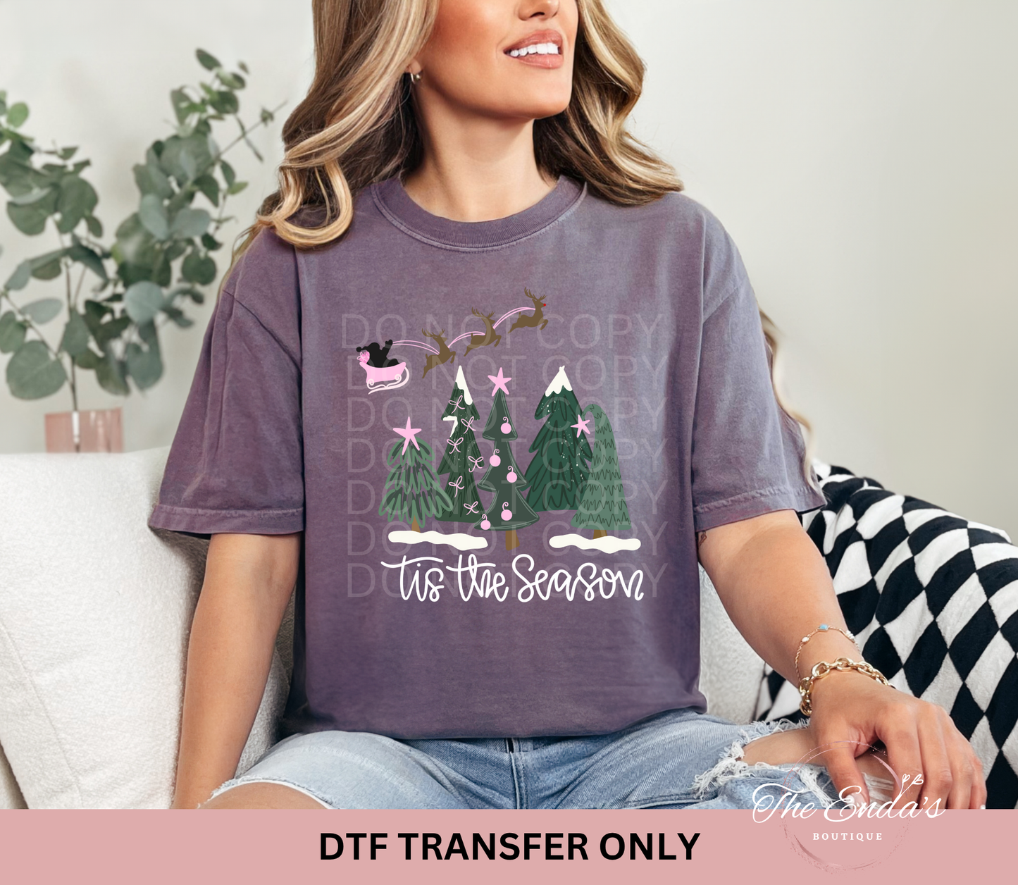 Christmas Tis The Season DTF Transfer