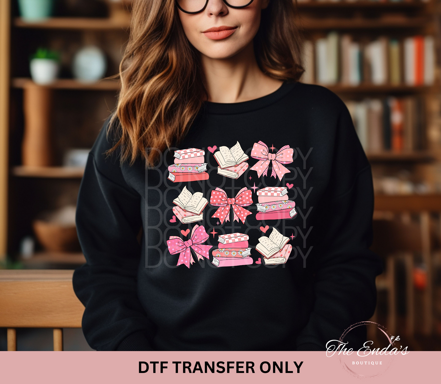 Coquette Books DTF Transfer