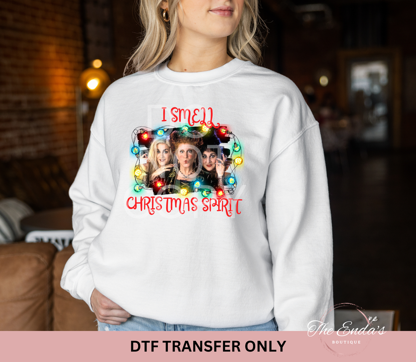 I Smell Christmas Spirit DTF Transfer