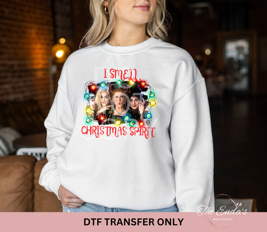 I Smell Christmas Spirit DTF Transfer