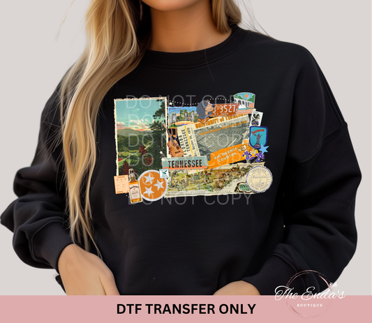 Vintage Tennessee Collage DTF Transfer