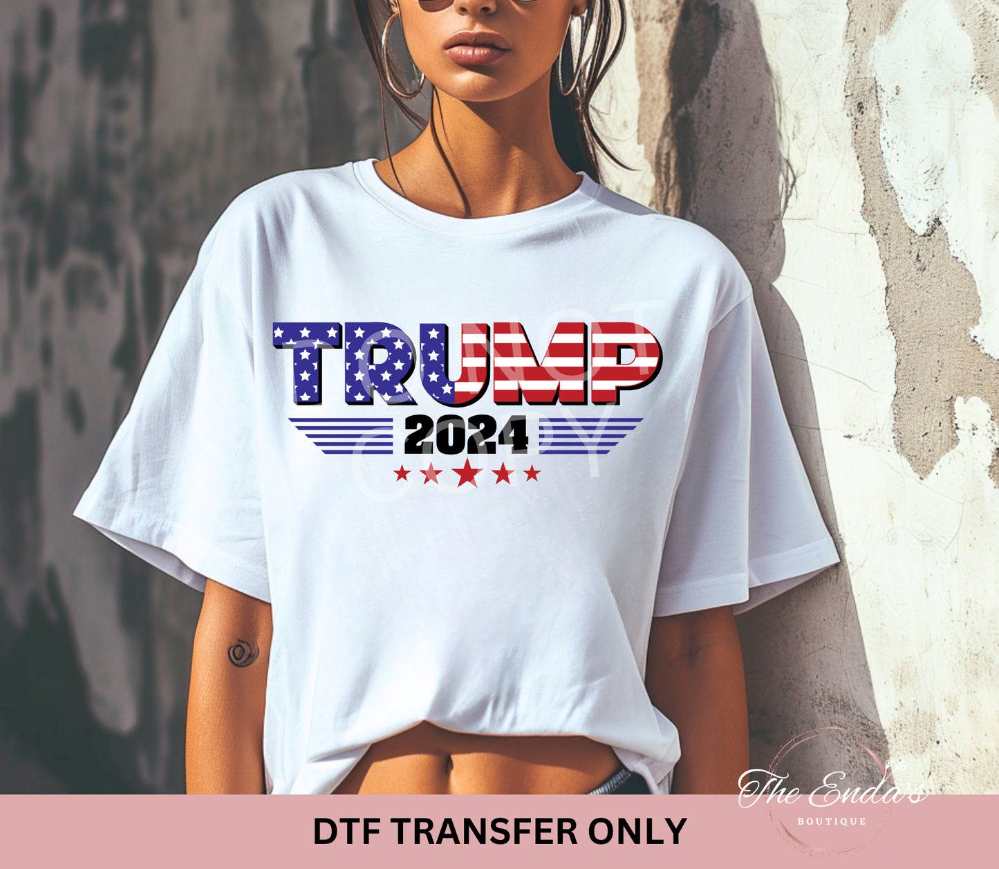 Patriotic Trump 2024 DTF Transfer