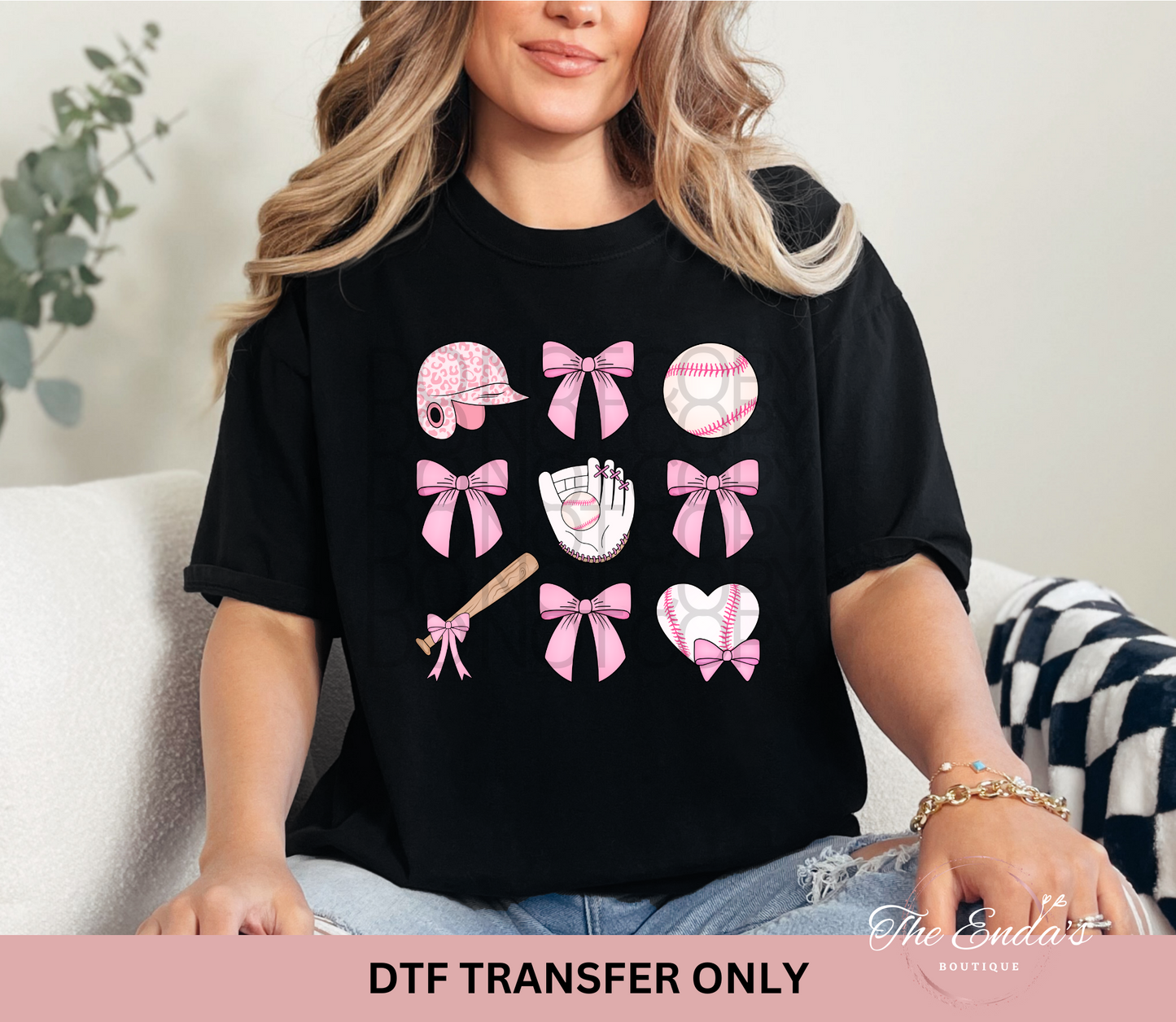 Coquette Baseball DTF Transfer