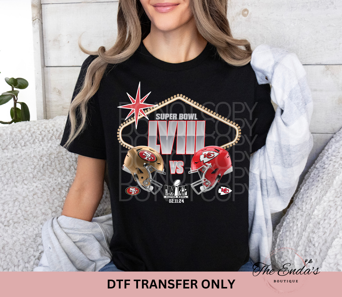 SF KC SB Las Vegas DTF Transfer