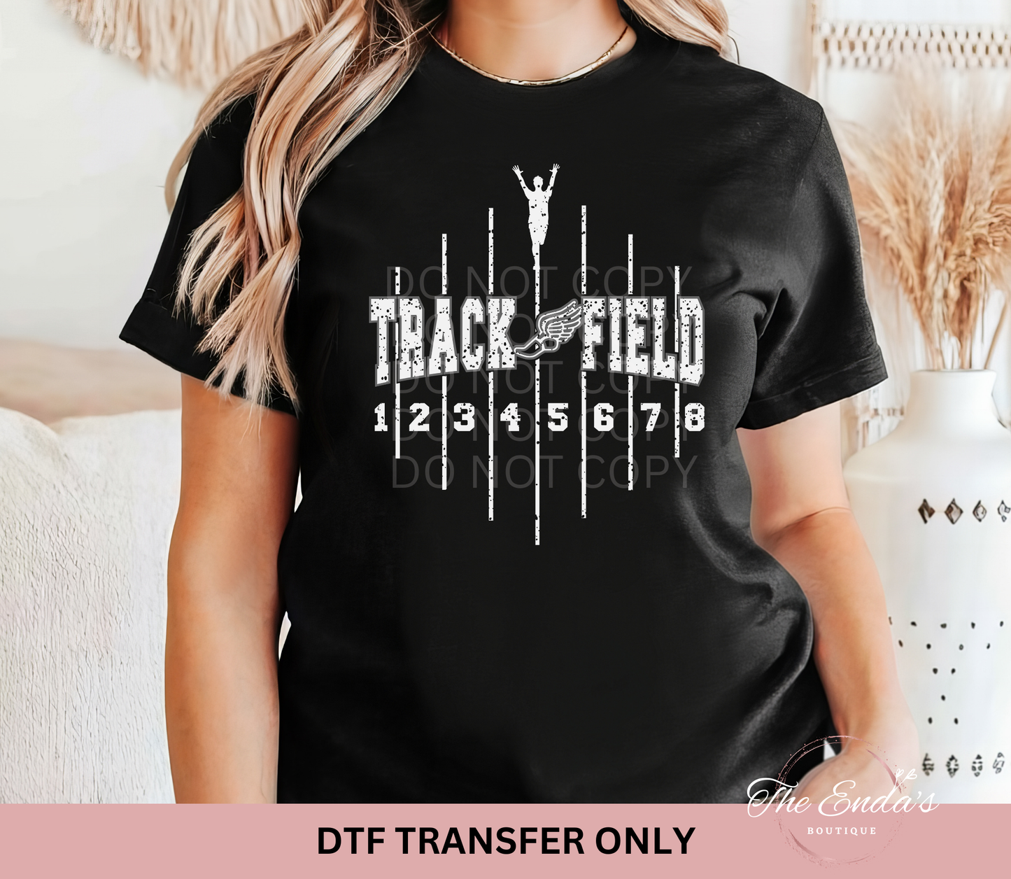 Track And Field DTF Transfer