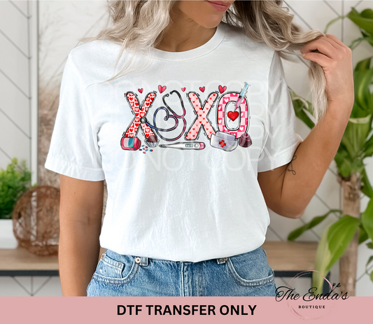 XOXO Nurse DTF Transfer