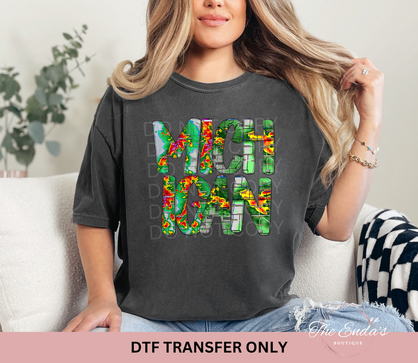 Michigan Weather Radar DTF Transfer