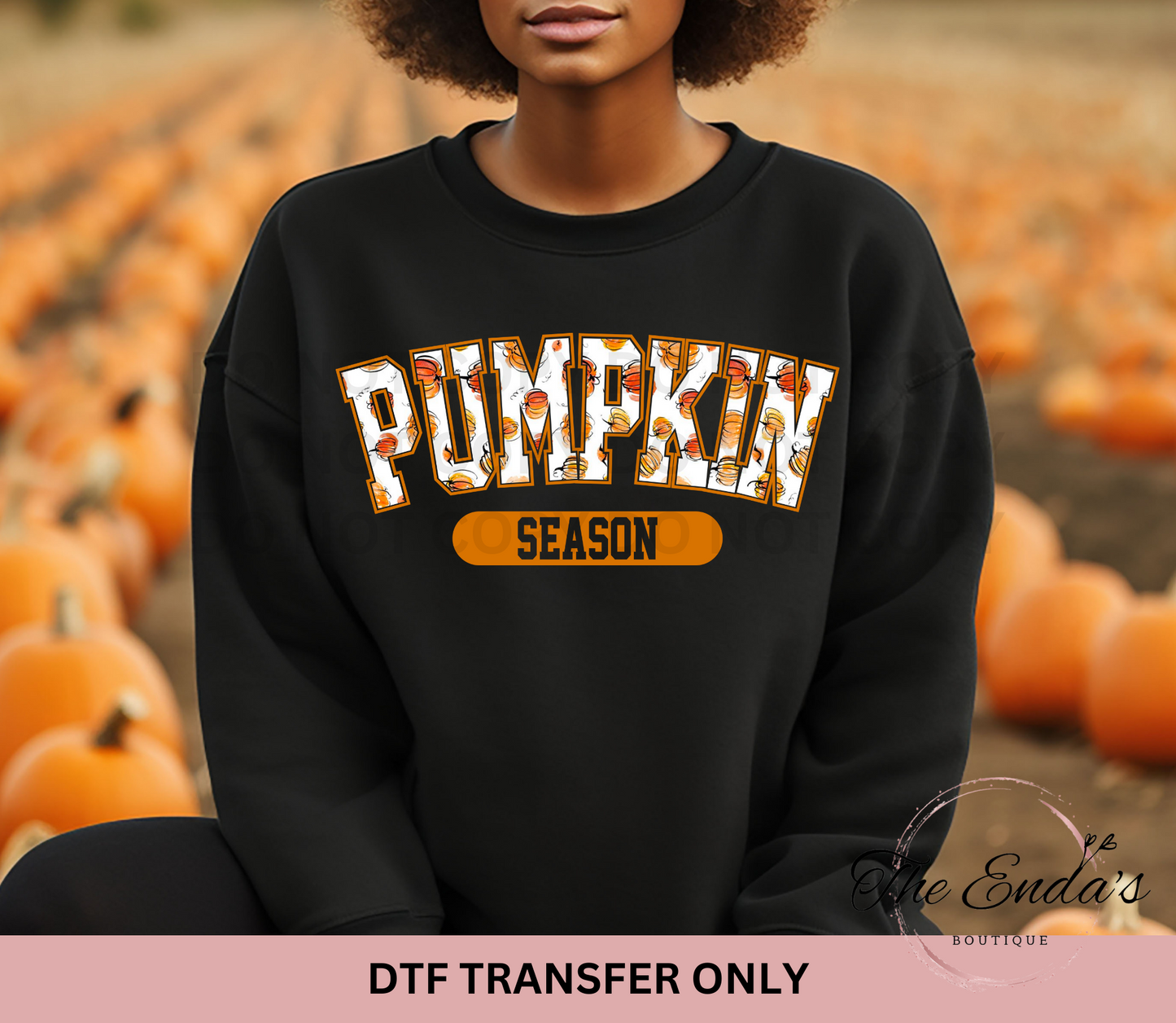 Pumpkin Pattern Pumpkin Season DTF Transfer