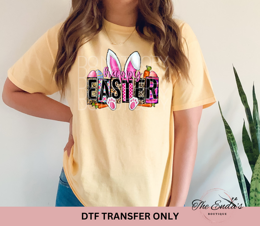 Happy Easter DTF Transfer