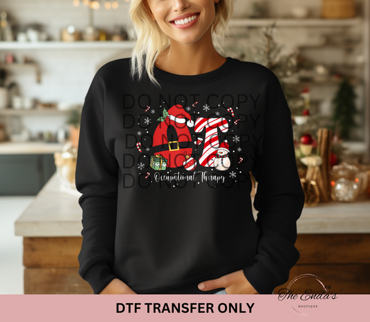 Christmas Occupational Therapy DTF Transfer