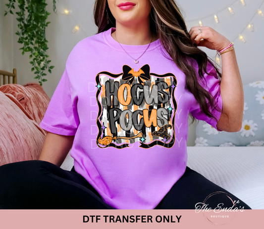 Preppy Brushstroke Hocus Pocus DTF Transfer