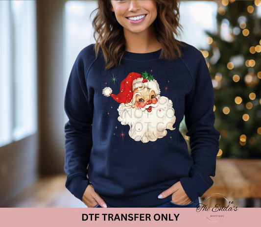 Retro Santa Claus DTF Transfer