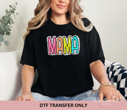 Mama Dalmatian Dot DTF Transfer