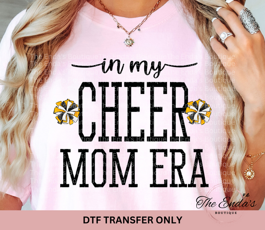 In My Cheer Mom Era DTF Transfer