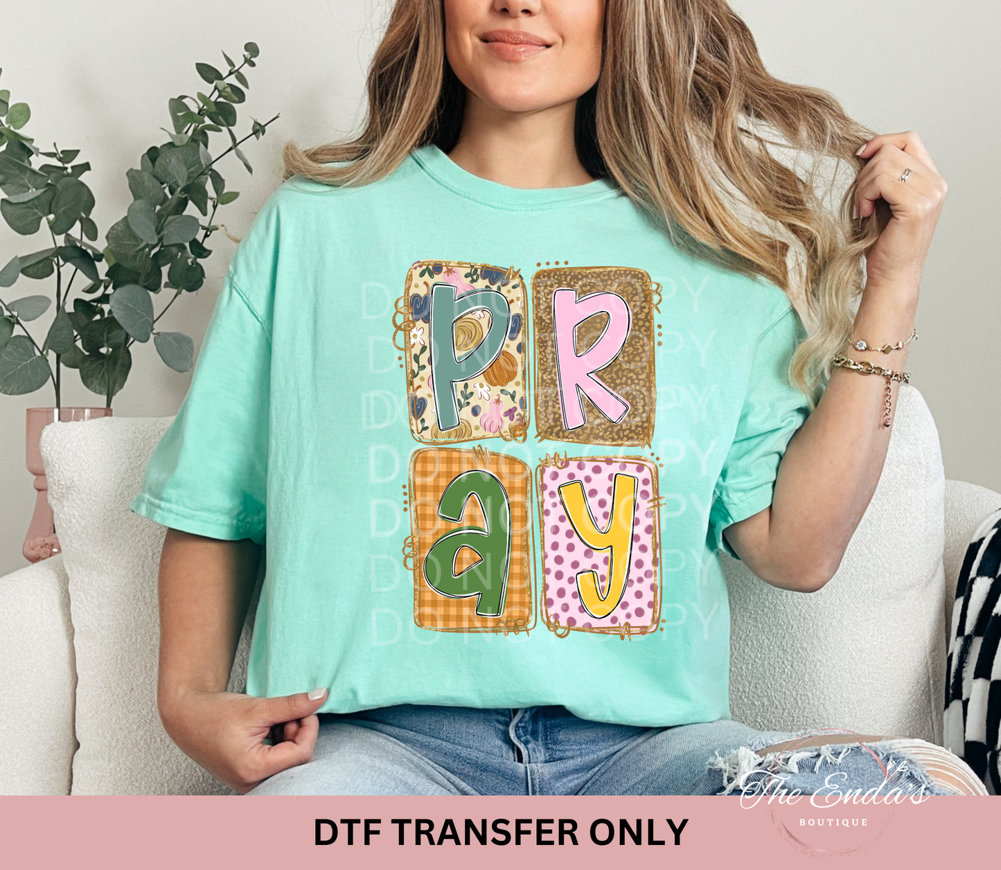 Preppy Pray DTF Transfer