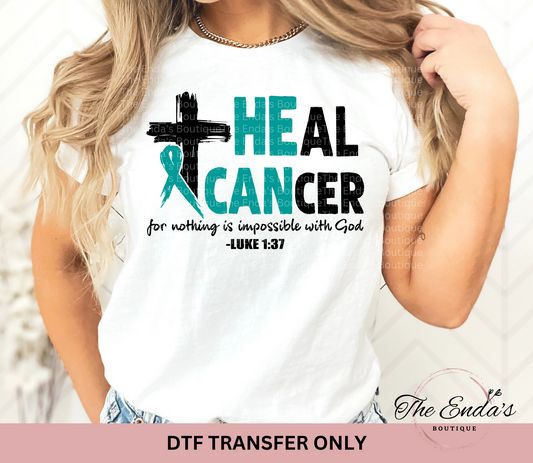 Heal Cancer DTF Transfer