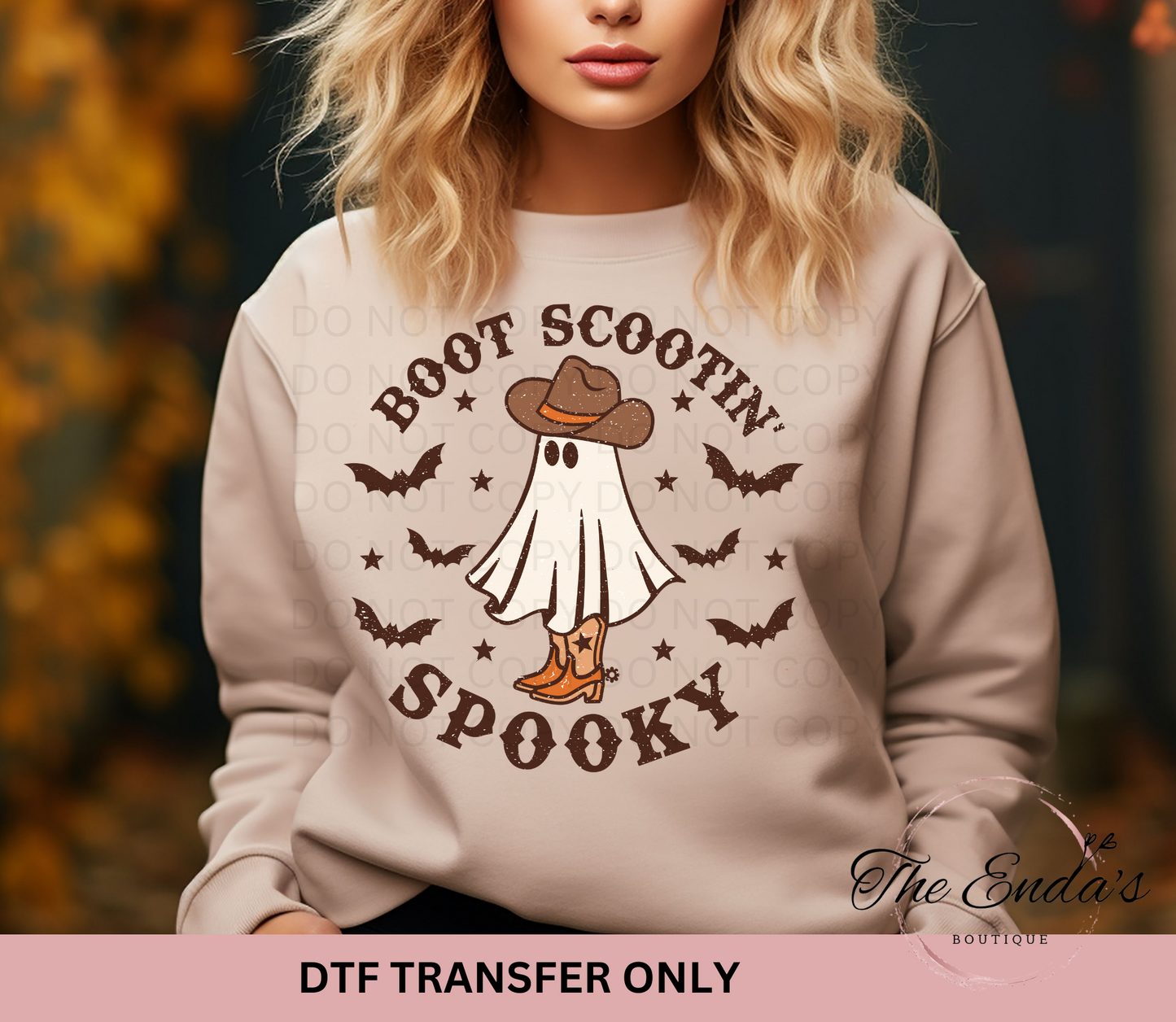 Boot Scootin' Spooky DTF Transfer