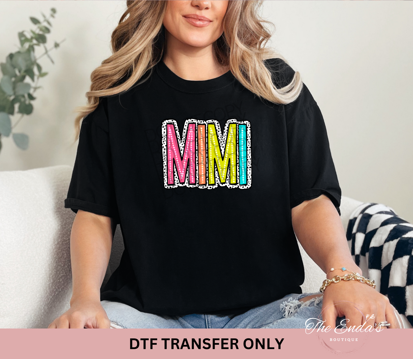 Mimi Dalmatian Dots DTF Transfer