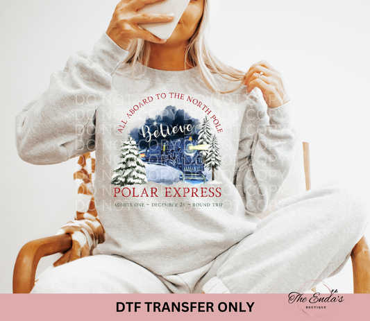 Polar Express DTF Transfer