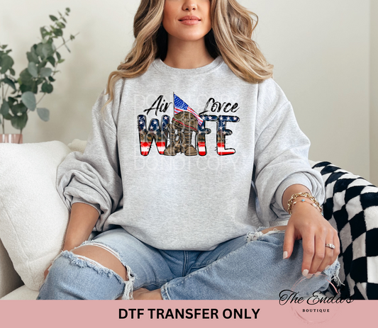 Airforce Wife DTF Transfer