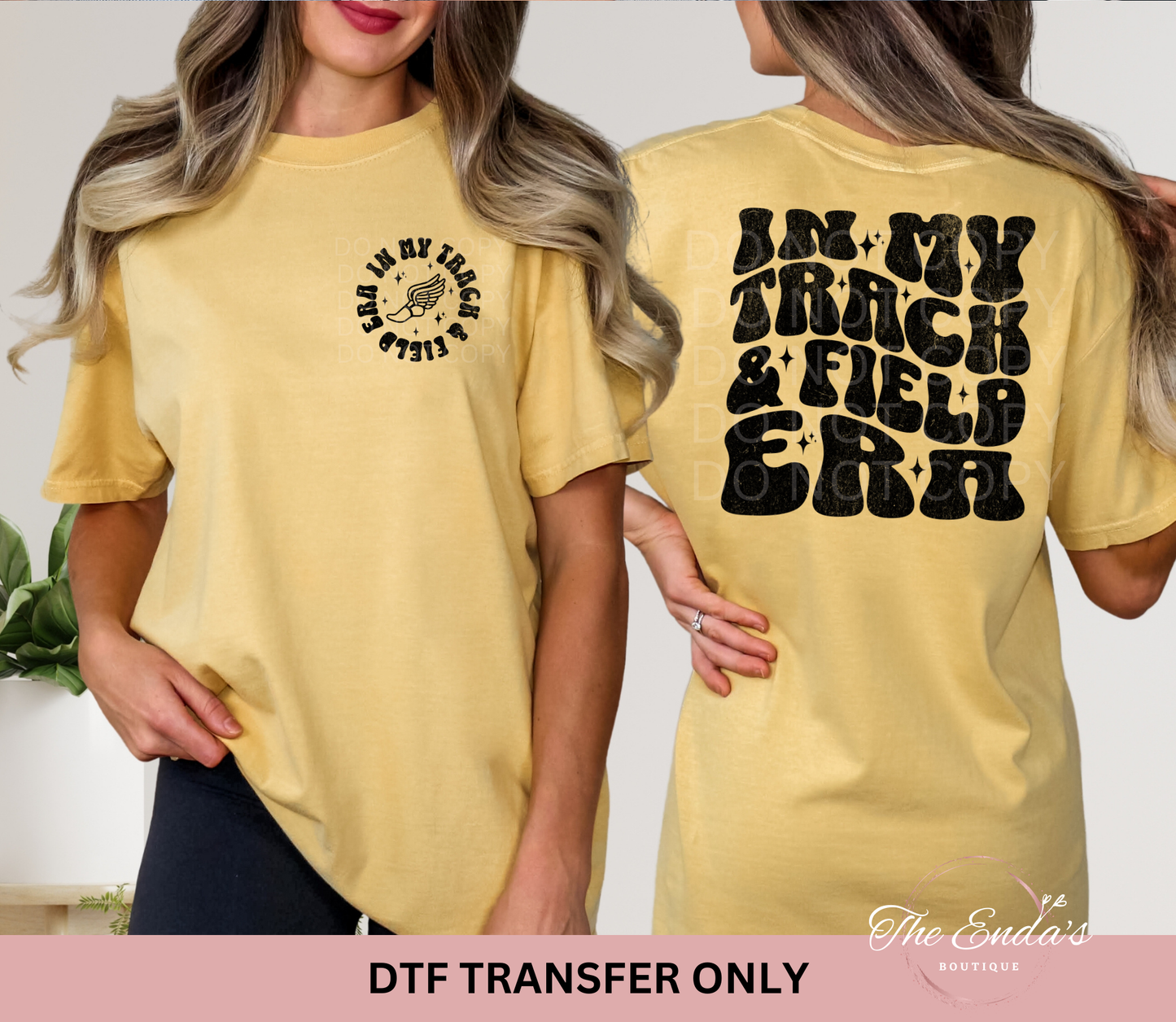 In My Track & Field Era (FRONT/BACK SET) DTF Transfer