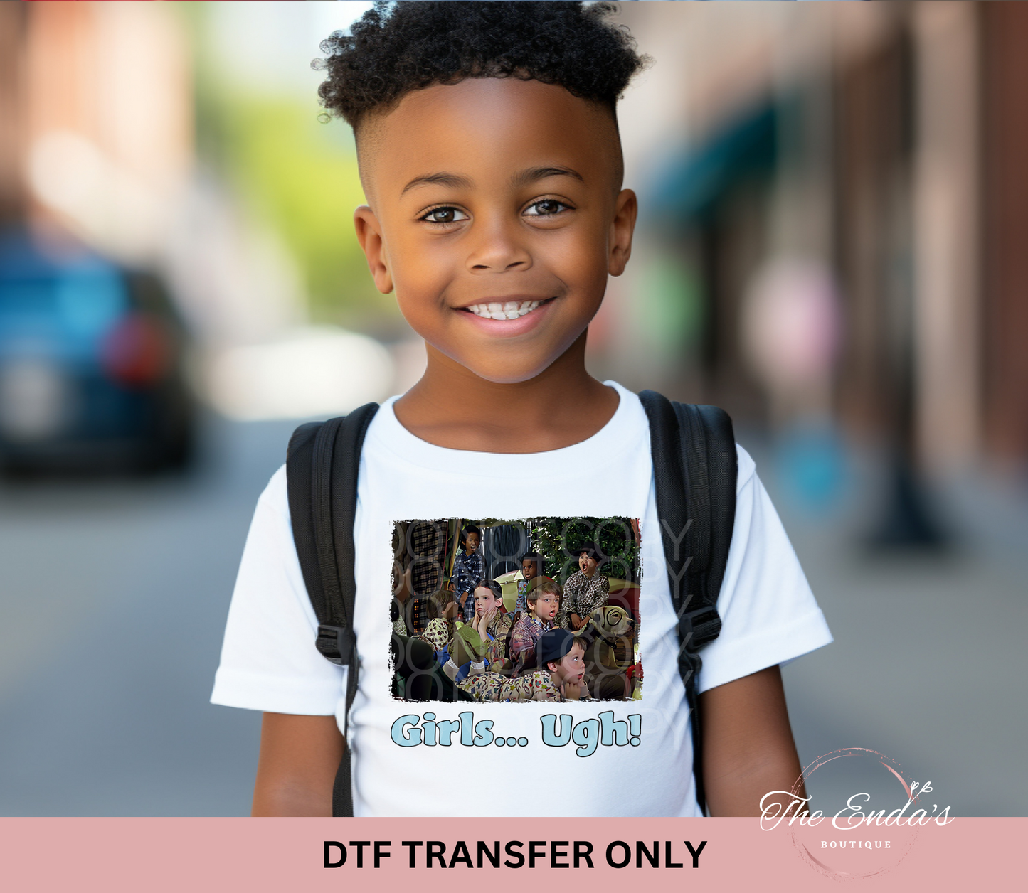 Girls Ugh DTF Transfer