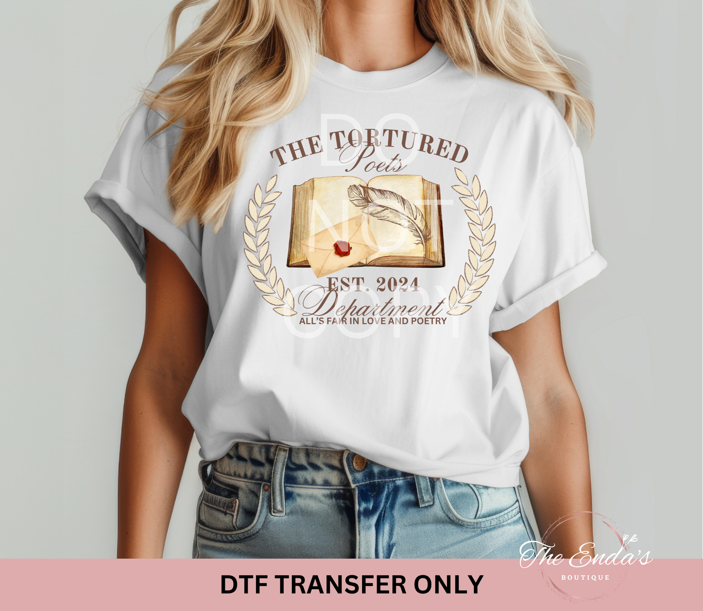 All's Fair In Love And Poetry TTPD DTF Transfer